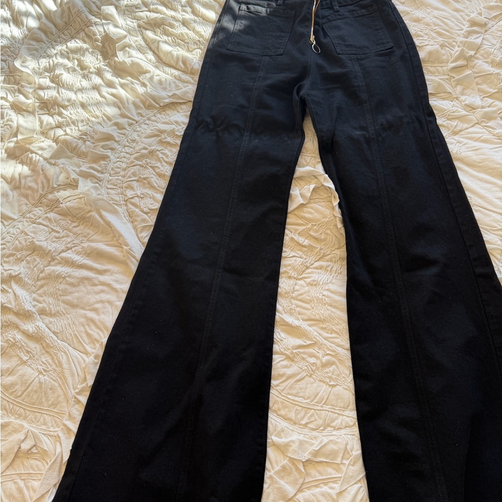 Stoned Immaculate Black Denim Pants fit small like a 29